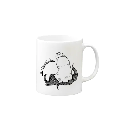 冒涜的な猫ハス(背中色なし) Mug