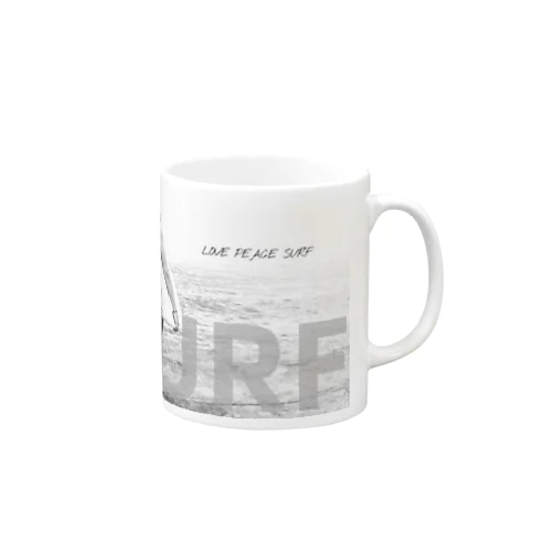 Love Peace Surf Mug