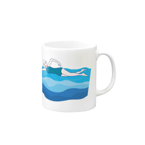 赤い唇のクロール Mug