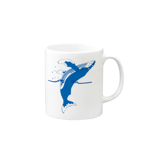 ザトウクジラ・ブリーチング Mug