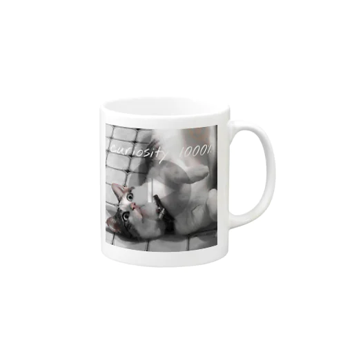 【1000％シリーズ　curiosity cat】 Mug