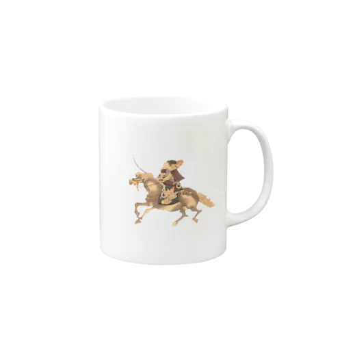 平安絵巻より馬上に甲冑の武人グッズ（承香院） Mug