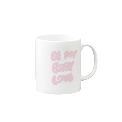 鬼可愛英文字のBe My Baby Mug