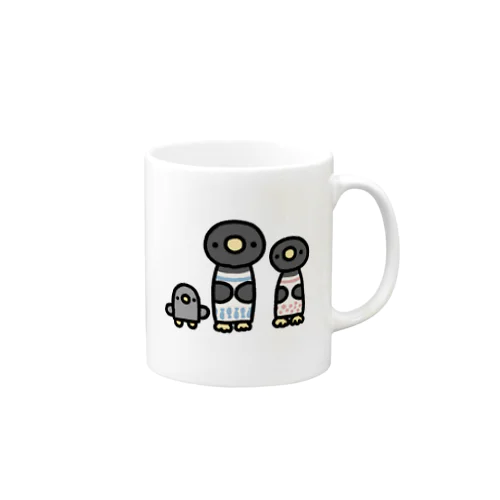 こけぺん　家族 Mug