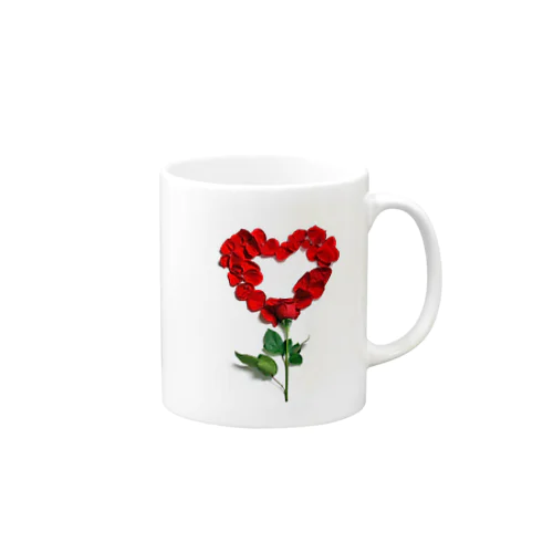 Heart of rose Mug