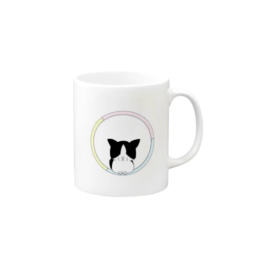 ネコとフラフープ Mug