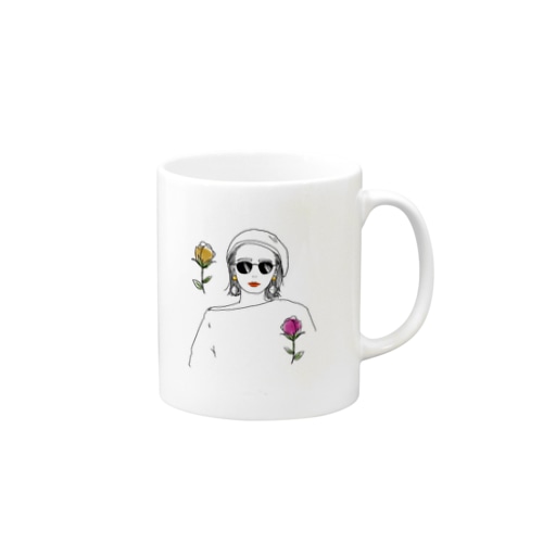サングラス女子 Mug