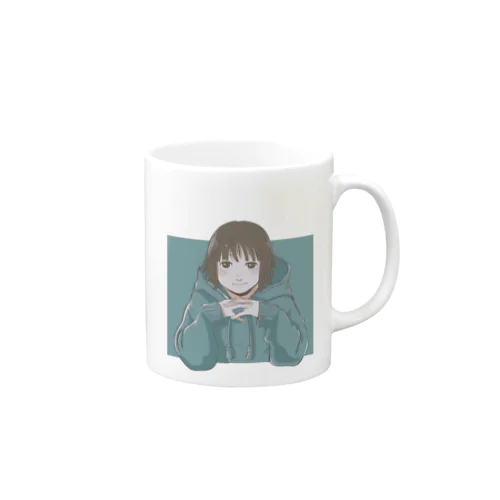 パーカー女子　色素薄いVer. Mug