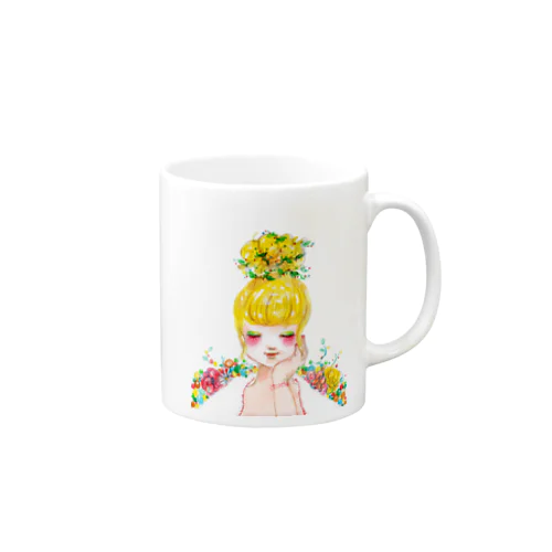 頭の中はお花畑 Mug