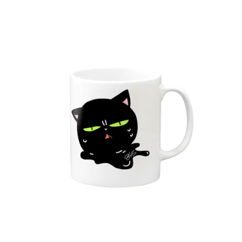 とけるくろねこ Mug