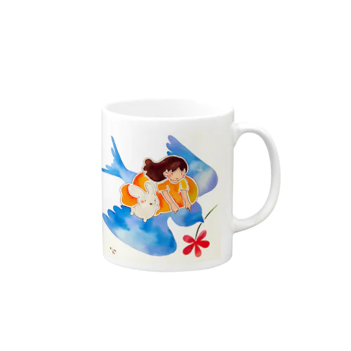 青い鳥 Mug