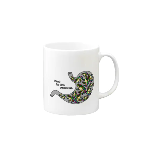 frog in The stomach Mug