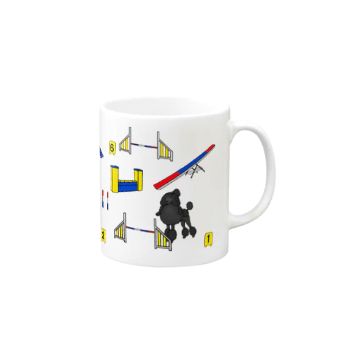 アジリティーマグ　おしゃれプードル Mug