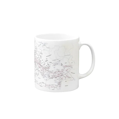 ローマ帝国地図 Mug