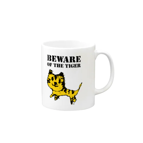 BEWARE OF THE TIGER マグカップ