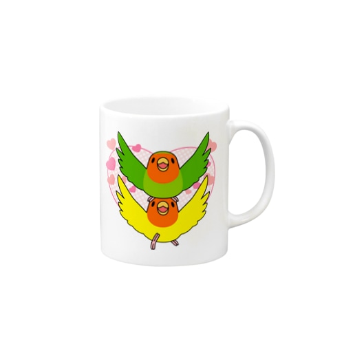 ラブリーコザクラインコ【まめるりはことり】 Mug