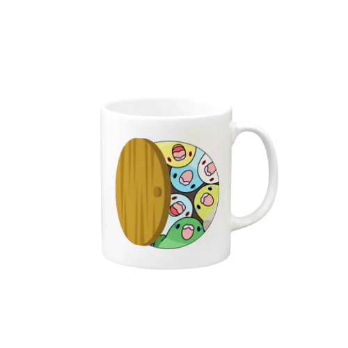 三密です！むちむちマメルリハさん【まめるりはことり】 Mug