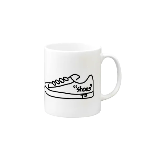クツのシンプルロゴ Mug