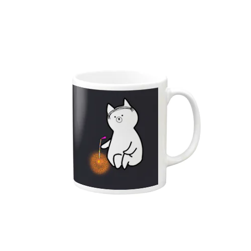 夏の終わりとバーコード犬 Mug