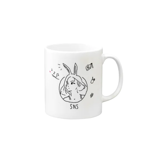 SNSアイコンgirl Mug