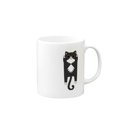 ねこのばし選手権 エントリーNo.4 ハチワレ猫 Mug