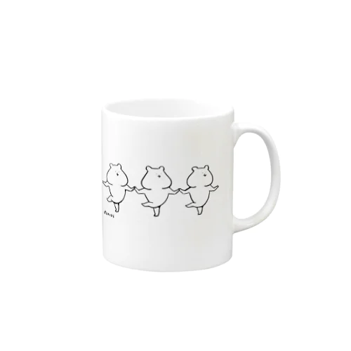 手繋ぎ くまトリオ Mug