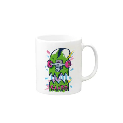 Broken deck face Mug