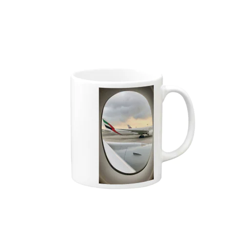 Aircrafts and Sunset in Singapore Mug