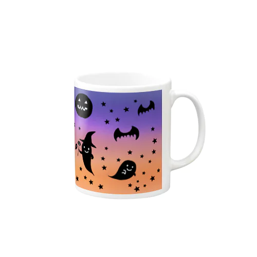 おばけパレード グラデ空 Mug