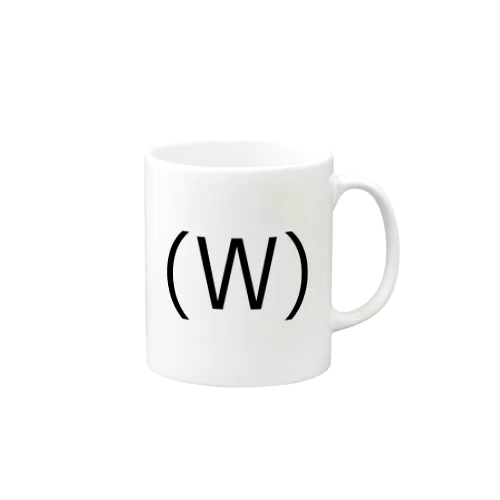 （笑）英語バージョン Mug