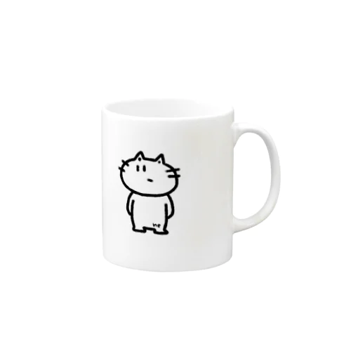 しろいねこのやつ Mug