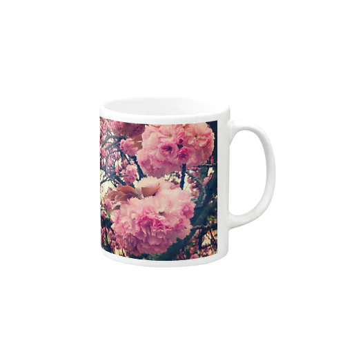 八重桜(レトロ) Mug