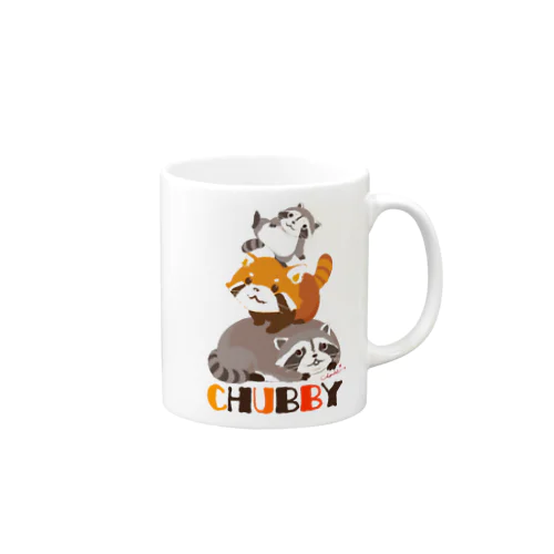 レッサーパンダとアライグマの三段重 Mug