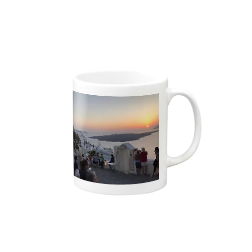 サントリーニの景色 Mug