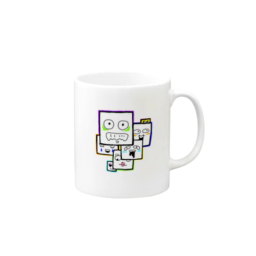 かおが７つ Mug