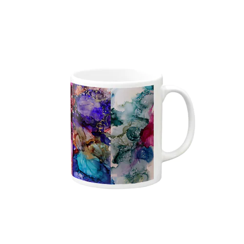 アルコールインクアート3種 Mug