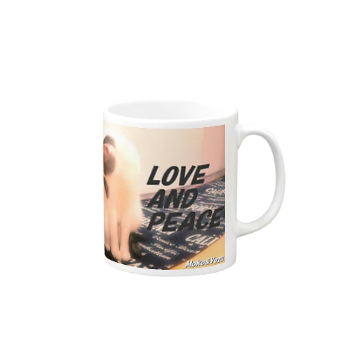 LOVE AND PEACE　ふわりVer Mug
