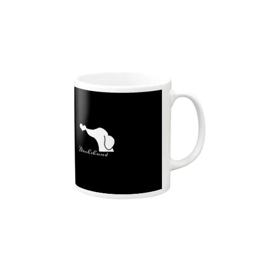 Dachshund　Black Mug