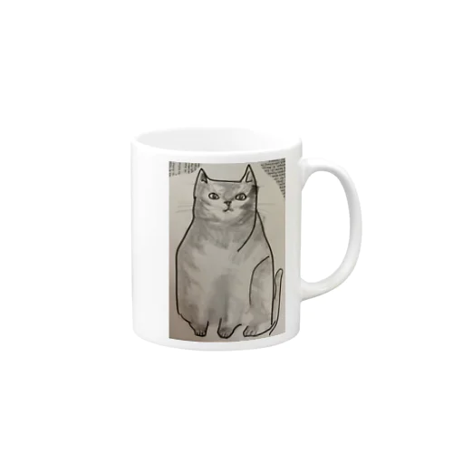 落ち着きのある猫 Mug
