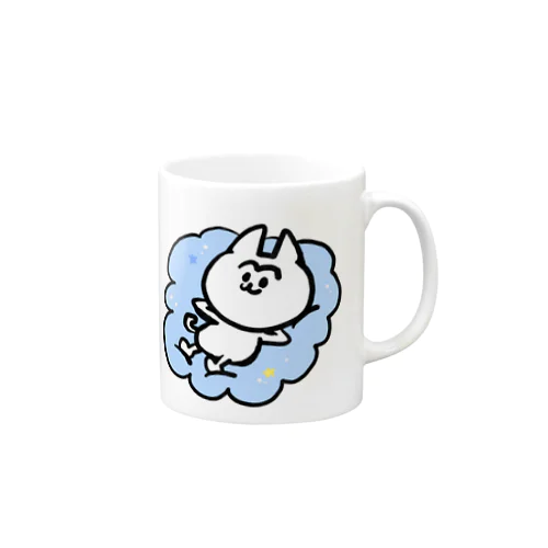 雲の上のまゆげねこ Mug