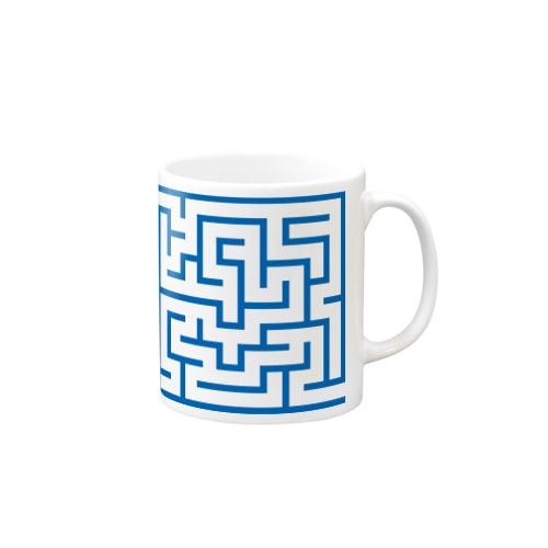 MAZE Blue Mug
