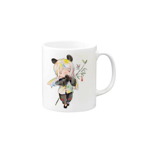 礼をするパンダ Mug