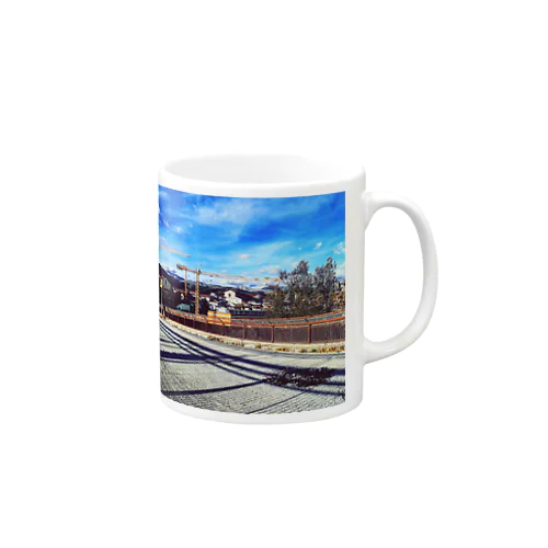 ラクイラの街角と道路 Mug