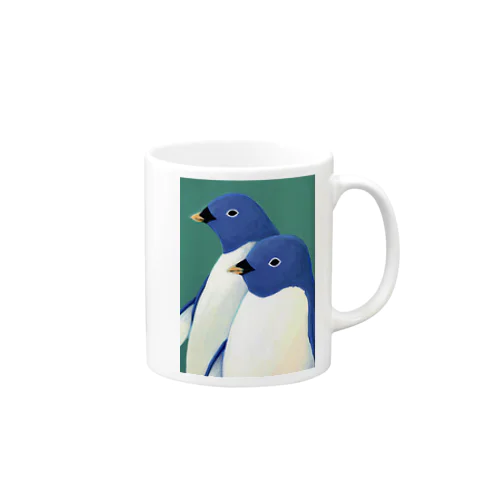 ペンギン肖像画 Mug
