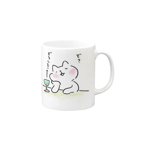 飲み友の猫 Mug