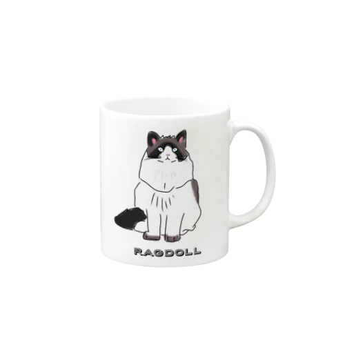 ラグドール ゴージャスな猫 Mug