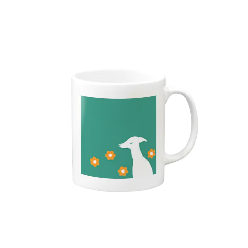 イタグレトロ（緑） Mug