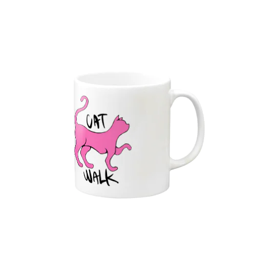 猫歩 Mug