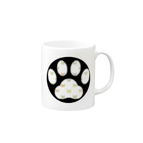 猫の手 まる Mug