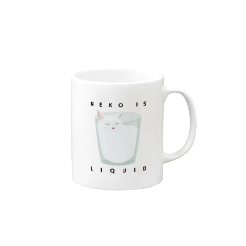 NEKO IS LIQUID (白猫) Mug